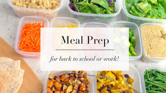 Health guidance of meal prep for back to school or work