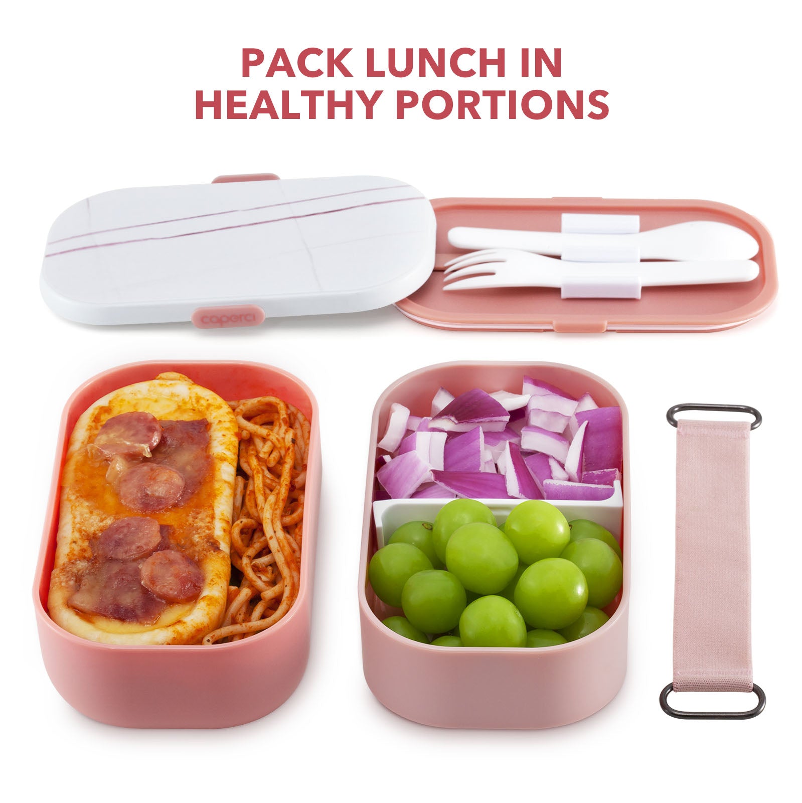 Caperci Modern Bento Lunch Box for Adult